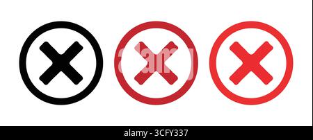 Icone di selezione moderne per liste di controllo digitali Illustrazione Vettoriale