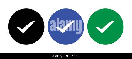 Shield di convalida con segni di spunta per l'approvazione Illustrazione Vettoriale