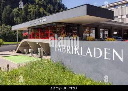 L'esperienza Kambly a Trubschachen, una popolare destinazione culinaria nella valle Emmental della Svizzera, che celebra l'arte della produzione di ottimi biscotti Foto Stock