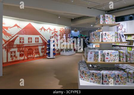 L'esperienza Kambly a Trubschachen, una popolare destinazione culinaria nella valle Emmental della Svizzera, che celebra l'arte della produzione di ottimi biscotti Foto Stock
