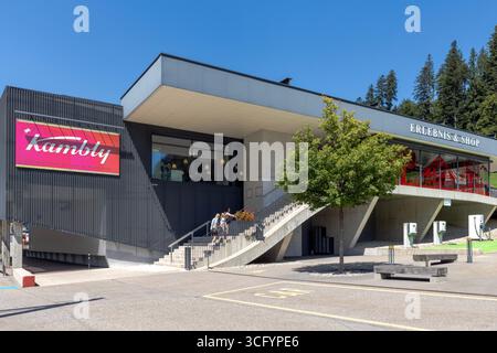 L'esperienza Kambly a Trubschachen, una popolare destinazione culinaria nella valle Emmental della Svizzera, che celebra l'arte della produzione di ottimi biscotti Foto Stock