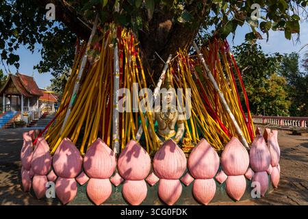 Tempio di Phra That Doi Kham vicino a Chiang mai in Thailandia Foto Stock