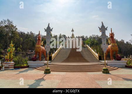 Tempio di Phra That Doi Kham vicino a Chiang mai in Thailandia Foto Stock