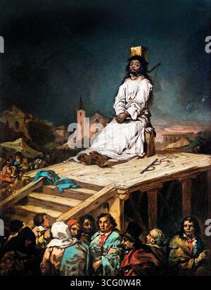 Le Garrot - (The Garroted Man) 1808 Francisco di José de Goya y Lucientes 1746-1828 Spagna Museo Lille spagnolo Francia Foto Stock