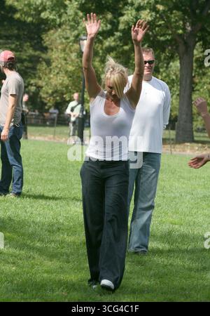 Cameron Diaz ha girato sul set di "What Happens in Vegas" a New York City - 2 ottobre 2007 Foto Stock