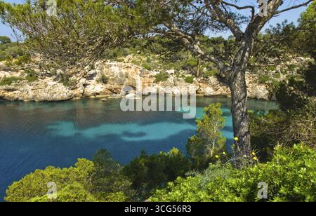 Cala Pi Bay, Maiorca, Cala Pi, Spagna Foto Stock