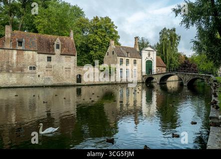 Pont du Béguinage, conosciuto anche come Begijnhofbrug Foto Stock