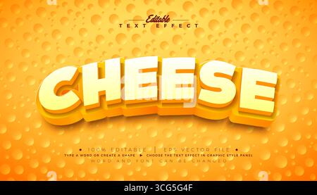 Effetto grafico vettoriale modificabile e scalabile con pomodoro rosso 3d e lettere gialle su sfondo a scacchi Illustrazione Vettoriale