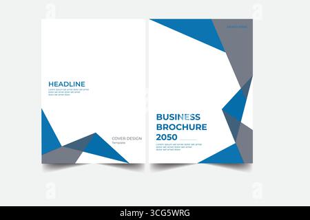 Modello di progettazione della copertina del libro in formato A4. Può essere adattato a Brochure, Report annuale, rivista, poster, portafoglio aziendale, opuscolo, banner, sito Web Illustrazione Vettoriale