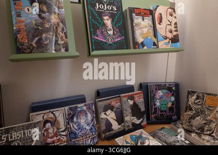 I fumetti giapponesi sono venduti in un negozio di libri a Parigi, in Francia, il 16 febbraio 2025. Crediti: AFLO/Alamy Live News Foto Stock