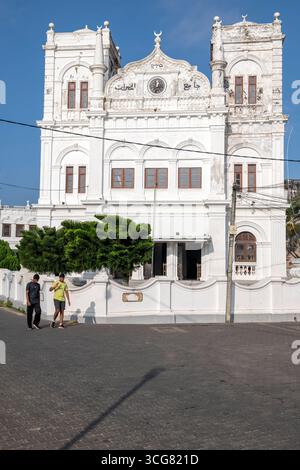 Sri Lanka, Provincia meridionale, Sud, Süd, Sud, città, Staadt, città, Galle, UNESCO, moschea, moschea, moschea, moschea di Meeran Jumma, moschea di Galle Fort Foto Stock