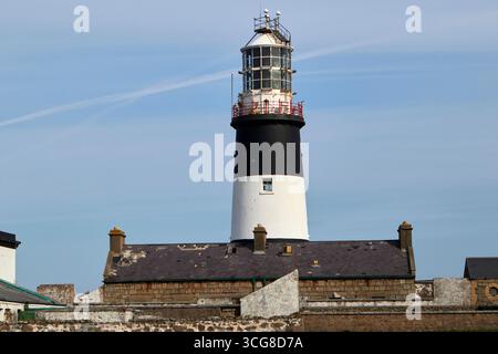 il faro dell'isola tory insegna un tsolais contea dell'isola tory donegal repubblica d'irlanda Foto Stock