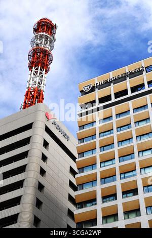 L'edificio della sede centrale della Tokyo Electric Power Co (TEPCO) a Tokyo, Giappone Foto Stock
