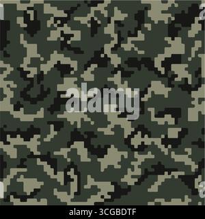 motivo vettoriale con stampa camouflage, tessuto urbano Illustrazione Vettoriale