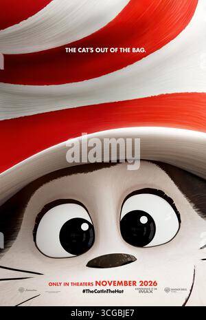 The Cat in the Hat (2026) POSTER ART *Filmstill - solo per uso editoriale* vedere le istruzioni speciali. Immagine CAP/UFS fornita da Capital Pictures Foto Stock