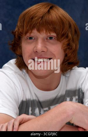 Rupert Grint in una conferenza stampa per "Harry Potter e l'ordine della Fenice" a Londra - 24 giugno 2007 Foto Stock
