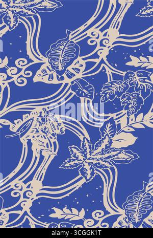 Tradizionale confine Paisley. Stampa Paisley ornamentale per Textile Design Illustrazione Vettoriale