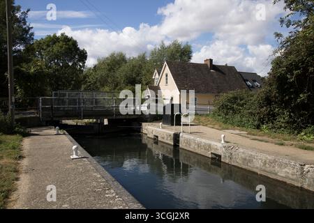 Sheering Mill, Lock River Stort, Essex Foto Stock