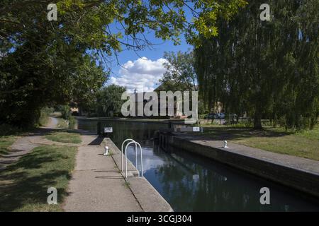 Sheering Mill, Lock River Stort, Essex Foto Stock