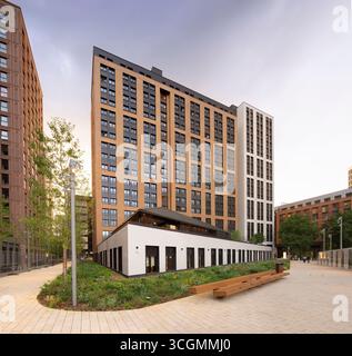 Serata a Wembley Park, Londra. Alloggio Arthur House studente di canvas a Wembley Foto Stock