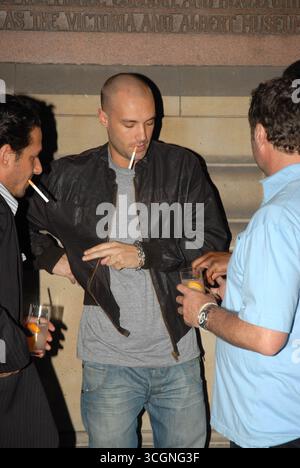 Calum Best al V&A per una mostra sulla moda di New York, Londra - 16 aprile 2007 Foto Stock