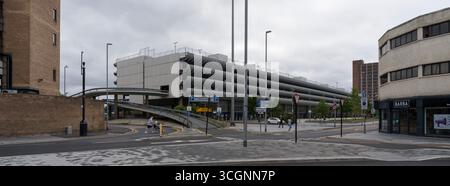 STAZIONE DEGLI AUTOBUS DI PRESTON ARCHITETTURA BRUTALIST Keith Ingham; Charles Wilson; struttura iconica della partnership di progettazione degli edifici Foto Stock