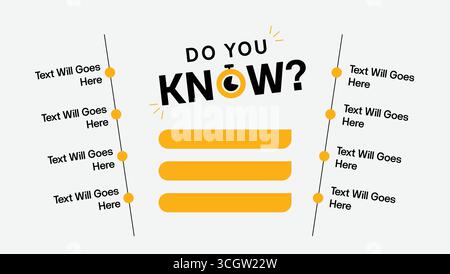 Conosci il design tipografico - Banner Design Illustrazione Vettoriale