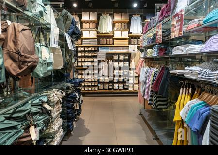 Petaling Jaya, Malesia - 14 luglio 2024: Negozio Muji al centro commerciale Sunway Pyramid. Foto Stock
