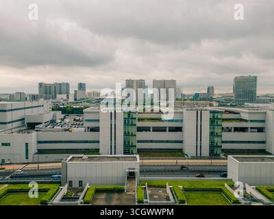 Vista aerea del porto di Odaiba a Tokyo, Giappone. Foto di alta qualità Foto Stock