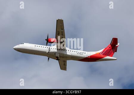G-PBOT ATR 72-600 Aurigny Air Services Bristol Airport 29/08/2025 Foto Stock