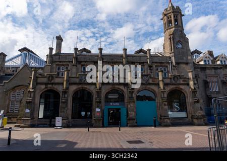 L'ingresso alla stazione ferroviaria di Carlisle, Cumbria, Regno Unito Foto Stock