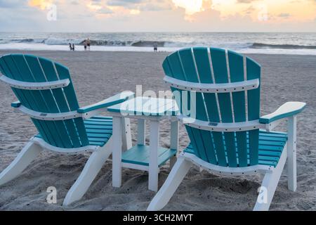 Tranquillità all'alba a Fernandina Beach sull'isola di Amelia nella Florida nord-orientale. (USA) Foto Stock