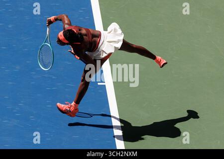 Queens, Stati Uniti. 30 agosto 2025. Queens, New York. 30 agosto 2025: Coco Gauff (USA) durante gli US Open 2025. Crediti: Corleve/Alamy Live News Foto Stock