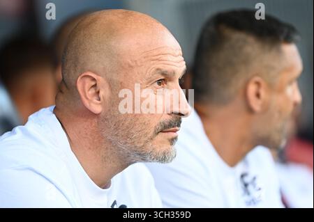 Bologna, Italia. 31 agosto 2025. Vincenzo Italiano (Bologna FC) ritratto durante Bologna FC vs Como 1907, partita di serie A A Bologna, Italia, agosto 30 2025 credito: Agenzia fotografica indipendente/Alamy Live News Foto Stock