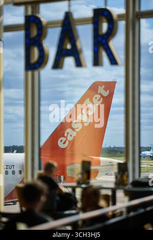Bar t2 dell'aeroporto di Manchester Foto Stock