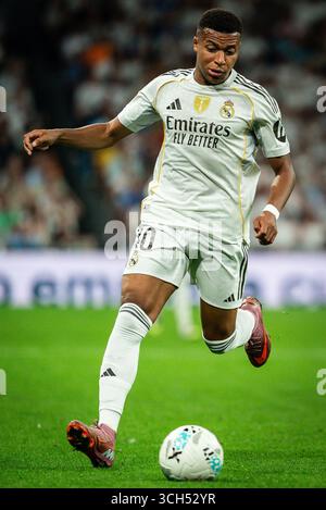 Madrid, Spagna, Spagna. 30 agosto 2025. Kylian MBAPPE del Real Madrid durante la partita di LaLiga tra il Real Madrid CF e l'RCD Mallorca allo stadio Santiago Bernabeu il 30 agosto 2025 a Madrid, Spagna. (Credit Image: © Matthieu Mirville/ZUMA Press Wire) SOLO PER USO EDITORIALE! Non per USO commerciale! Foto Stock