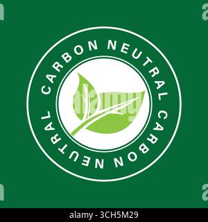 Etichetta ecologica per prodotti ecocompatibili e sostenibilità Illustrazione Vettoriale