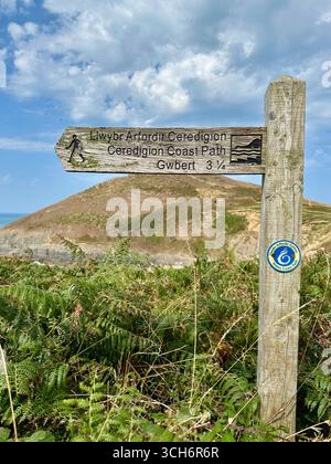 Sentiero costiero del Ceredigion a Mwnt, Galles Foto Stock