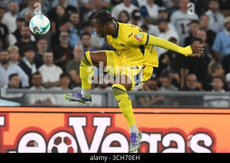 Roma, Italia, 31 agosto 2025 Armel bella Kotchap dell'Hellas Verona FC in azione durante la serie A Enilive tra SS Lazio e Hellas Verona FC :Agostino Gemito/ Alamy Live News Foto Stock