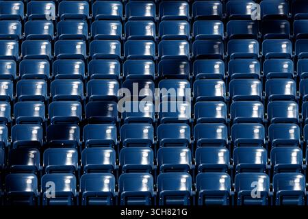 Queens, New York. 31 agosto 2025: Una vista generale dei posti a sedere dello stadio durante gli US Open 2025. Corleve/Alamy Live News Foto Stock
