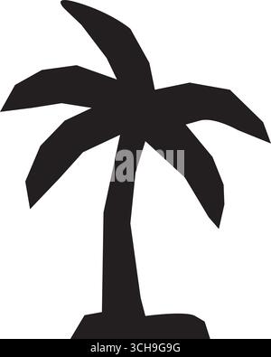 Profilo di palme, Vector Illustrazione Vettoriale