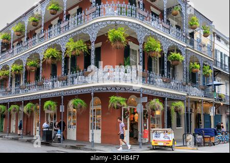 La LaBranche House in Royal Street nel quartiere francese di New Orleans, Louisiana, Stati Uniti Foto Stock