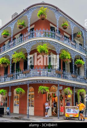 La LaBranche House in Royal Street nel quartiere francese di New Orleans, Louisiana, Stati Uniti Foto Stock