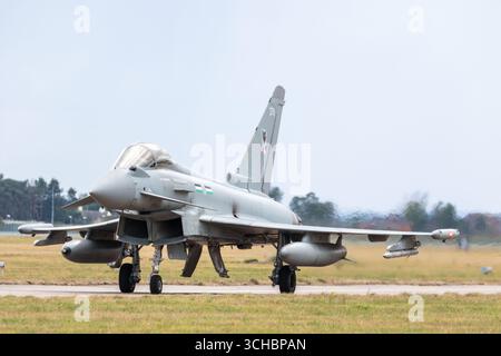 RAF Typhoon, RAF Coningsby, Lincolnshire Foto Stock