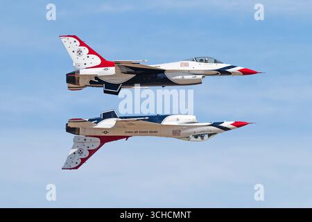 Thunderbirds Jets all'Air Show Foto Stock