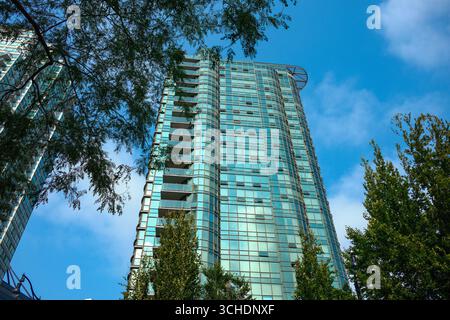 Il condominio Harbourside Park a Coal Harbour, Vancouver, British Columbia. Foto Stock