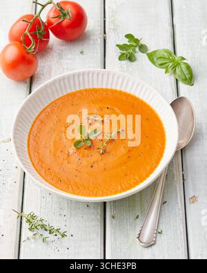 Zuppa di pomodoro Foto Stock