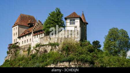 Castello di Burgdorf nel cantone di Berna in Svizzera Foto Stock