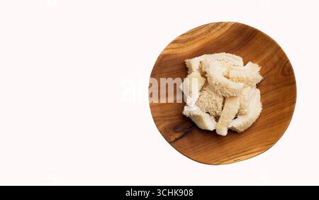 Pezzi di trippa a nido d'ape crudi, secondo stomaco di manzo Foto Stock