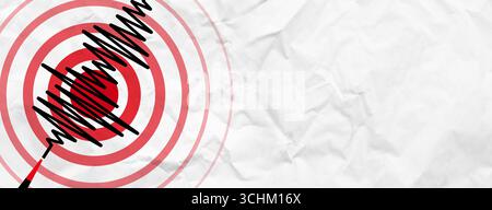 Sismogramma per la misurazione sismica. Foto Stock